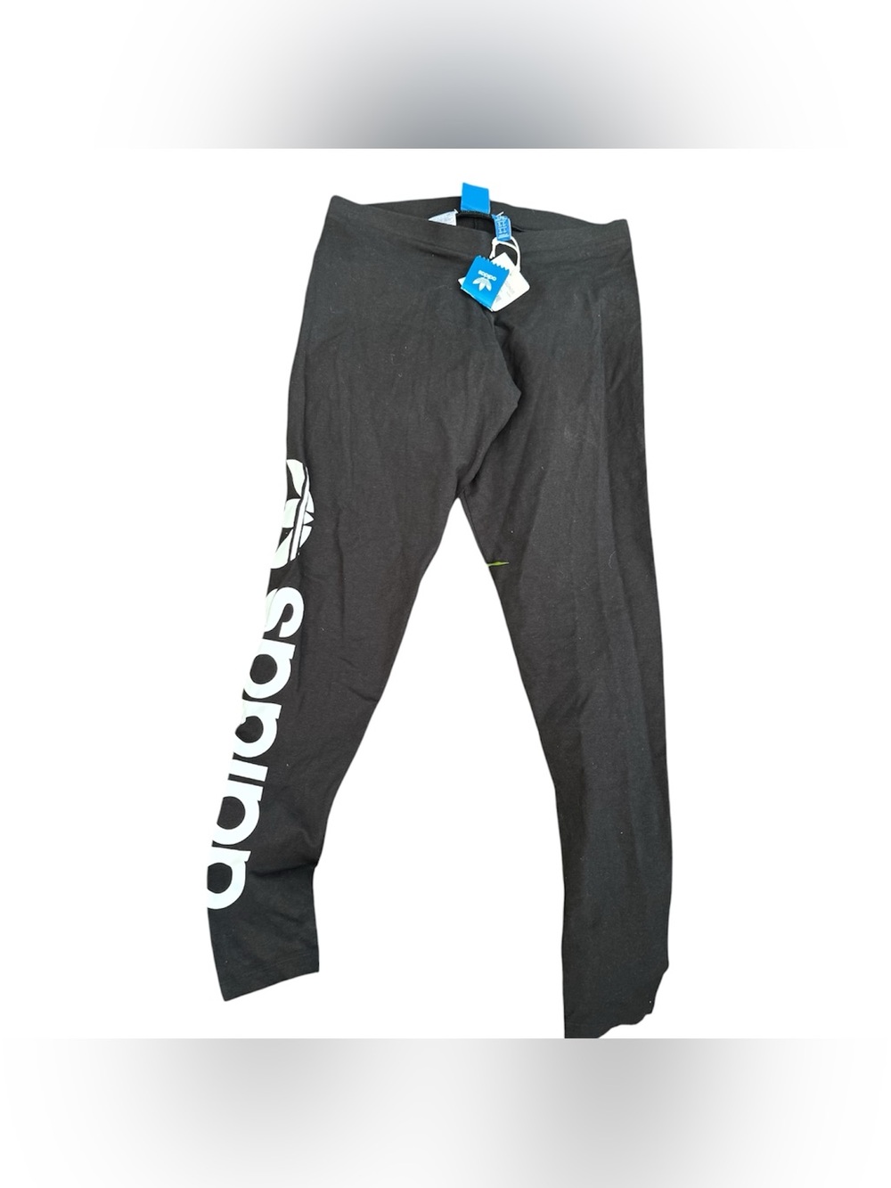 Adidas Women’s Black Athletic Gym Sporty Casual Logo Leggings Pants NWT Medium